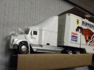 1995 Exxon race car carrier ferrari toy RARE FIND truck  