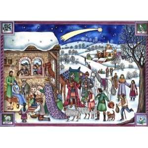    Colorful Nativity German Christmas Advent Calendar