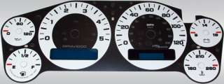 Silverado HD Sierra HD Diesel White Gauge Speedometer  