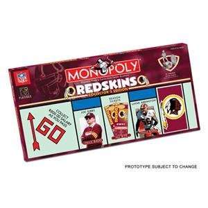   Redskins NFL Team Collectors Edition Monopoly Toys & Games