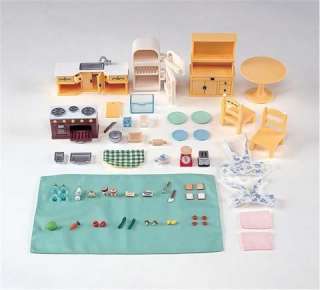 Calico Critters KITCHEN SET Dollhouse Furniture NEW 020373222571 
