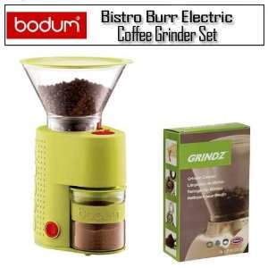   106US Bistro Burr Electric Coffee Grinder Green Set