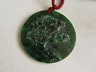 USSD Jade Amulet   Acacia Tree with USSD carved beside 