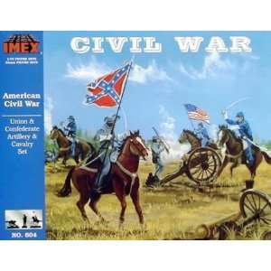  Union Confederate Artillery Cavalry Set Civil War Figures 