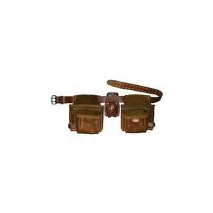  12 Pocket Oil Tanned Leather Construction Rig Tool Belt 