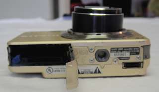   Cyber Shot Model DSC W150 8.1 MP Gold Digital Camera   Broken  