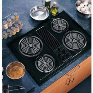    GE Select Top 30 Built in Electric Cooktop   Black Appliances