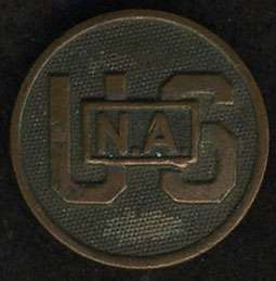 WW1 Collar Disk  NATIONAL ARMY #1 type  