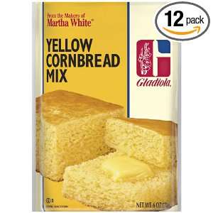 Gladiola Yellow Cornbread Mix, 6 Ounce (Pack of 12)  