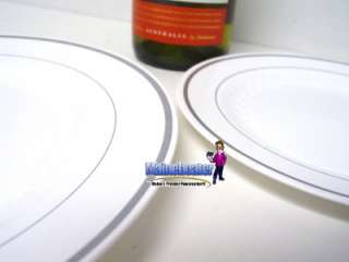 New Elegant Plastic 40pc disposable plates & 120pc Silverware Set 