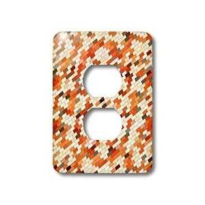     Bricks   Pumpkin Spice   Light Switch Covers   2 plug outlet cover