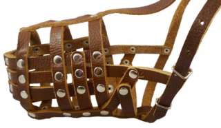 Doberman 11.5 5 Secure Leather Basket Dog Muzzle Collie  