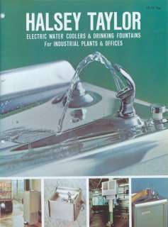   Company 1970 Commercial Catalog Drinking Fountain Water Coolers  