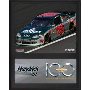 Dale Earnhardt Jr. Sublimated 12x15 Plaque  Details Chevrolet 100th 