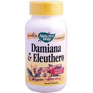  Natures Way Damiana Eleuthero 100 Capsules Health 