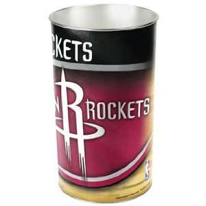    Houston Rockets Waste Paper Trash Can   Trash Cans