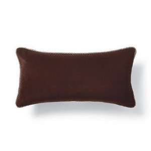 Velvet Decorative Pillow with Cord   Brown   Frontgate  