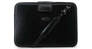 BLACK FAUX CROC Mobile Edge Large Portfolio TechStyle Laptop Bag Case 