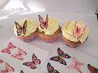   PINK MIX *FAB* CUPCAKE/FAIRY CAKE TOPPERS EDIBLE RICE PAPER