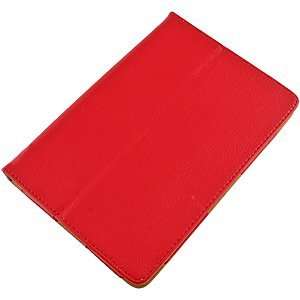  Fitted Pleather Case w/ Stand for BlackBerry PlayBook, Red 