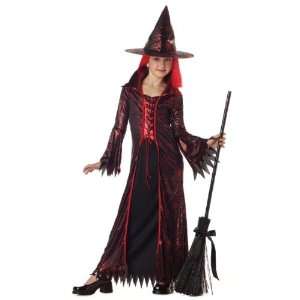  Childs Devil Witch Halloween Costume (Size Medium 8 10 