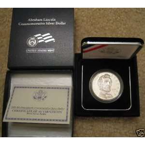 Abraham Lincoln Commemorative Proof Silver Dollar (LN7)