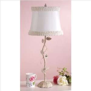 Laura Ashley SLL30110 BTS007 Kate 1 Light Vintage Leaf Table Lamp 