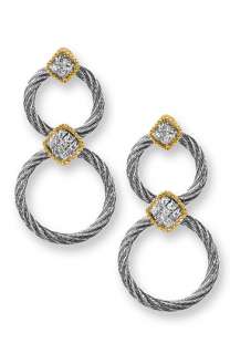 Charriol Classique Diamond Circle Earrings  