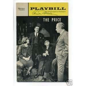 Arthur Miller The Price Signed Autograph Playbill   Sports Memorabilia