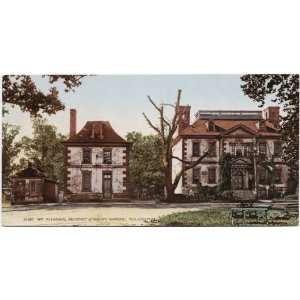 Reprint Mt. Pleasant, Benedict Arnolds Mansion, Philadelphia 1900