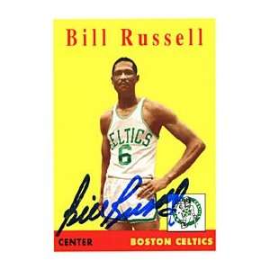 Bill Russell Autographed / Signed 2007 Topps No.BR58 Boston Celtics 