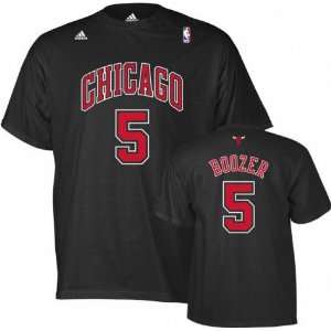  Mens Chicago Bulls #5 Carlos Boozer Black Game Time Name 