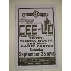  Cee Lo Tweet Handbill Poster House of Blues Cee Lo 