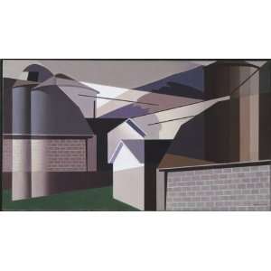  FRAMED oil paintings   Charles Sheeler   24 x 14 inches 