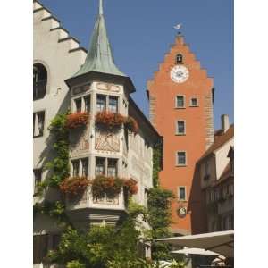 Corner and Gate Towers, Meersburg, Baden Wurttemberg, Lake Constance 
