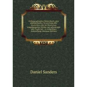   Feststellung (German Edition) (9785877913165) Daniel Sanders Books