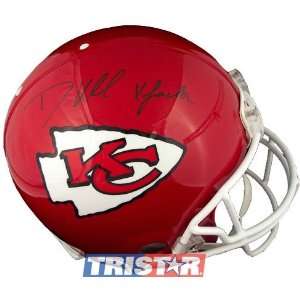Dante Hall Kansas City Chiefs Autographed Full Size Helmet with X 