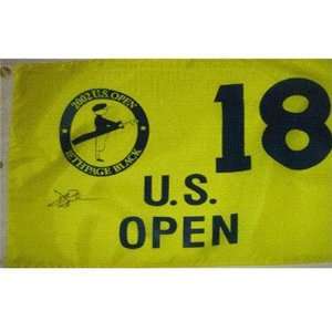  David Duval Autographed 2002 U.S. Open (Bethpage Yellow 