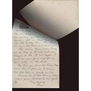  1940 Earle Combs Signed 3 Page Hand Letter B & E Holo 