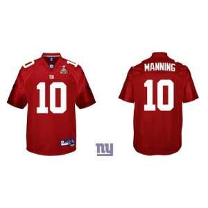 Eli Manning #10 NEW York Giants Authentic Red NFL Jersey Size 56/XXXL 