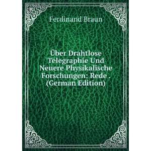   Forschungen Rede . (German Edition) Ferdinand Braun Books