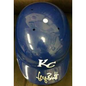 George Brett Signed KC Royals Batting Helmet PSA COA   Autographed MLB 
