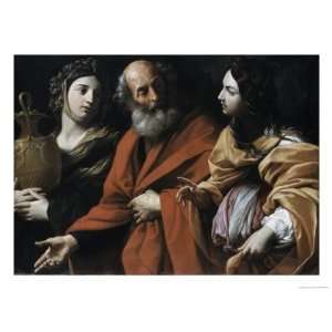   His Daughters Giclee Poster Print by Guido Reni, 12x9