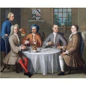  Sir Thomas Sebright, Sir John Bland and Two Friends by Benjamin 