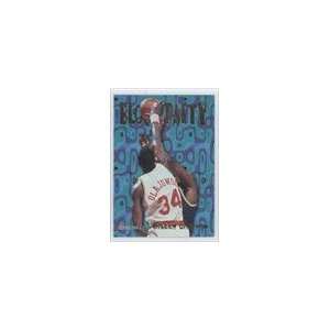    1995 96 Hoops Block Party #8   Hakeem Olajuwon Sports Collectibles