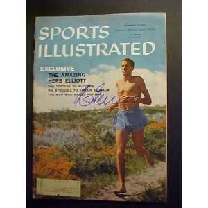 Herb Elliott Autographed November 10, 1958 Sports Illustrated Magazine