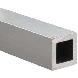 Aluminum 6061 Square Tubing, ASTM B221, 1 1/4 x 1 1/4, 0.125 Wall 