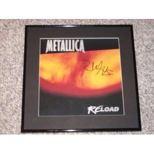 James Hetfield Autographed Metallica Reload Framed Flat