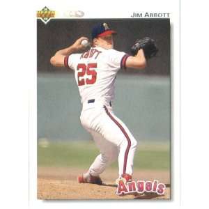  1992 Upper Deck # 325 Jim Abbott California Angels 