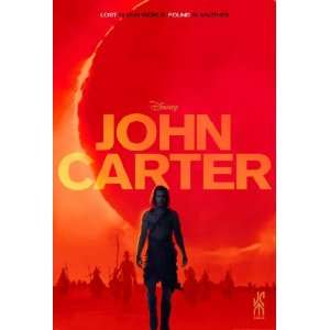  John Carter Original Movie Poster Advance Red Style Taylor 